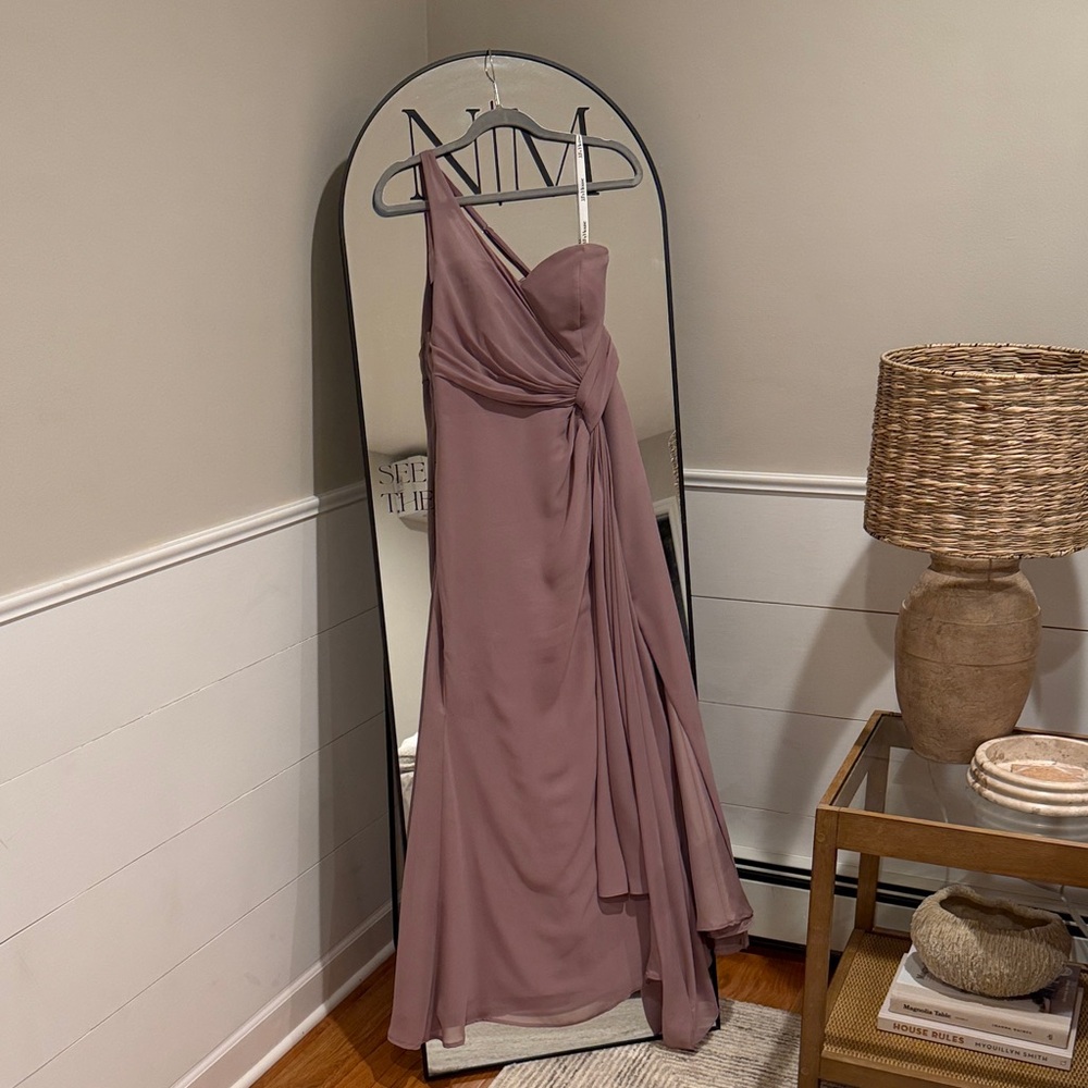 JJs House Mauve One-Shoulder Dress